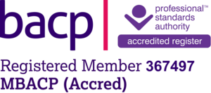 About Me. BACP Accreditation Logo